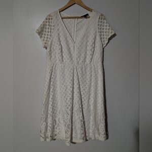 Lane Bryant White Lace Dress